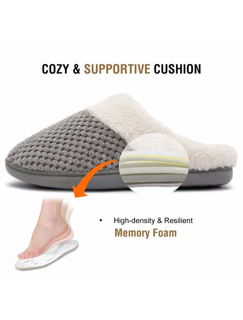 Women's Comfort Coral Fleece Memory Foam Slippers