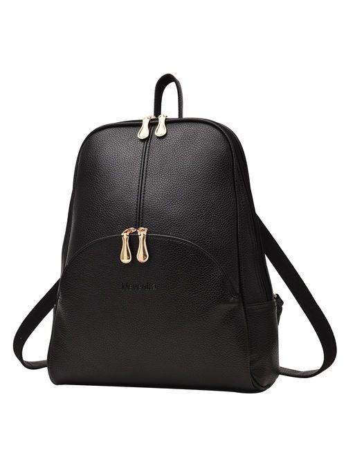 Buy Nevenka Brand Women Bags Backpack Purse PU Leather Zipper Bags ...