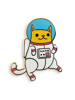 Pinsanity Astro Cat Enamel Lapel Pin