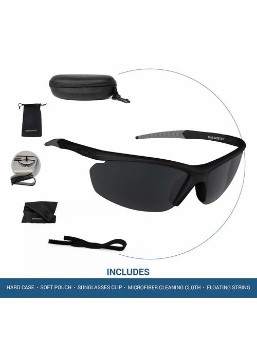 Polarized UV400 Sport Sunglasses Anti-Fog Ideal for Driving or Sports Activity