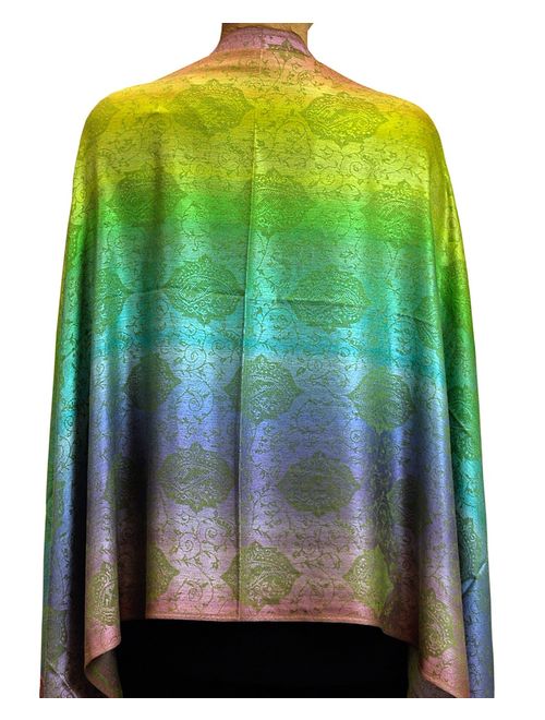 NYFASHION101 Elegant Colorful Paisley Soft Pashmina Scarf Shawl Wrap NBH1401Y