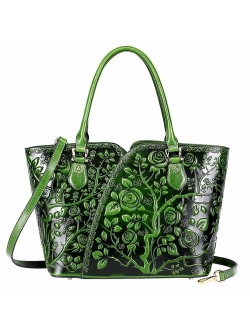 Designer Handbags For Women Floral Purses Top Handle Satchel Handbags