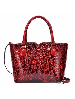 Designer Handbags For Women Floral Purses Top Handle Satchel Handbags