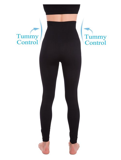 Homma Premium Thick High Waist Postpartum Tummy Compression Slimming Leggings
