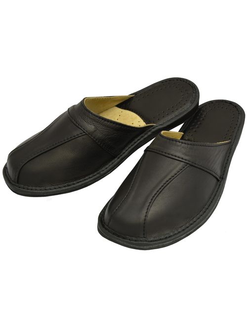 Mens House Slippers | Finest Calfskin Leather | 28
