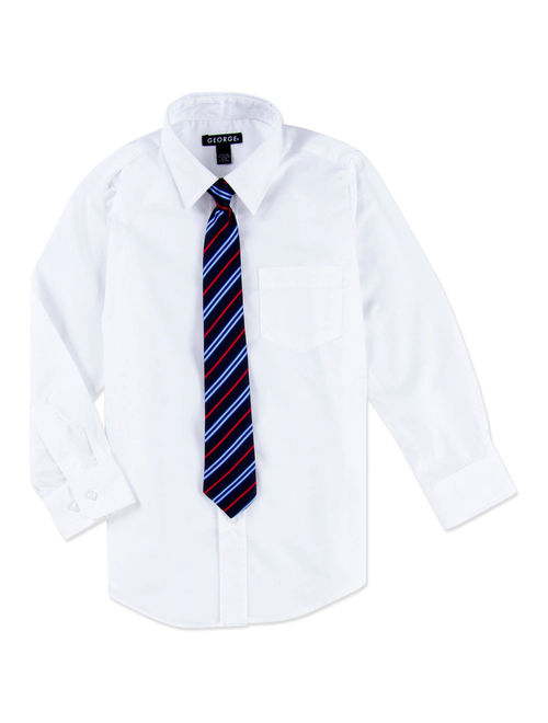 George Packaged Dress Shirt-Tie (Little Boys & Big Boys)
