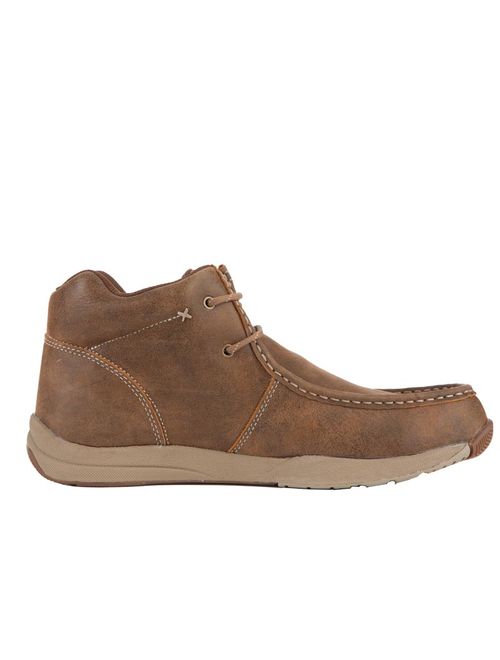 Roper Western Shoes Mens Leather Casual Chukka Tan 09-020-1662-0279 TA