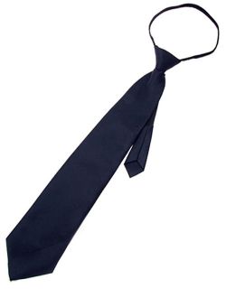 Adjustable Zipper Solid Color Necktie Business Interview for Men