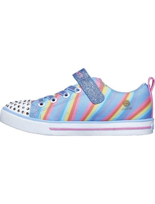 Girls' Skechers Twinkle Toes Sparkle Lite Magical Rainbows Sneaker