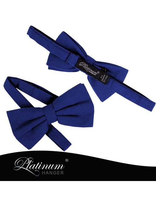 Bow Tie for Men Ties Mens Pre Tied Formal Tuxedo Bowtie for Adults & Children, Royal