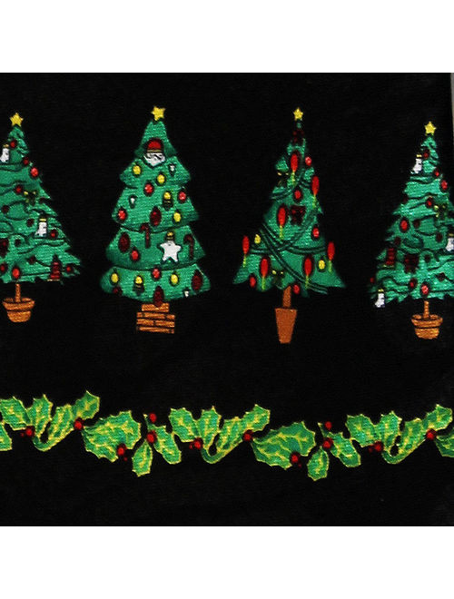 Christmas Trees and Garland Necktie Mens Tie