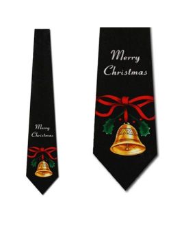 Christmas Bells Necktie Mens Tie by Steven Harris