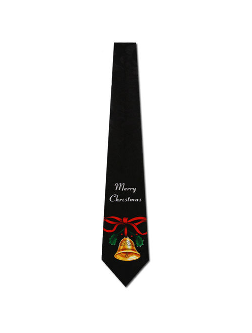 Christmas Bells Necktie Mens Tie by Steven Harris