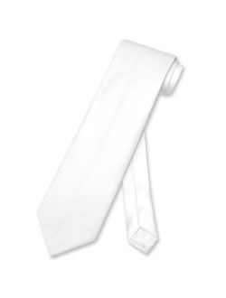 NeckTie Solid WHITE Color Men's Neck Tie
