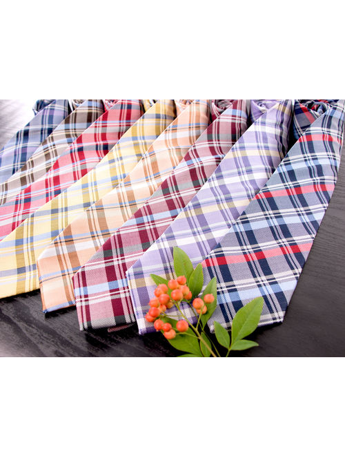 Spring Notion Men's Tartan Plaid Woven Necktie