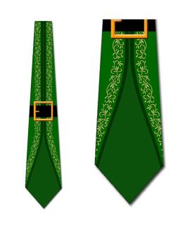 Elf's Suit - Green Necktie Mens Tie by Three Rooker