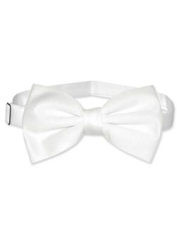 BOWTIE Solid WHITE Color Men's Bow Tie for Tuxedo or Suit