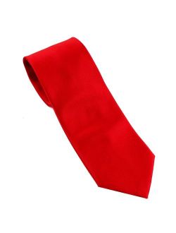 BuyYourTies - Mens Solid Neck Tie - Red