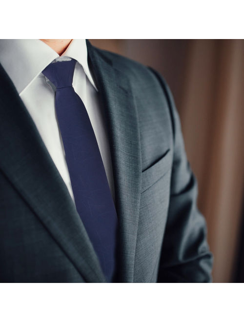 Zipper Necktie with Box, Men's Necktie Fashion Pretied Easy Necktie Zipper Tie Classic Tie Business Tie Gift for Men