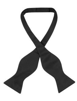 SELF TIE Bow Tie Solid BLACK Color Men's BowTie