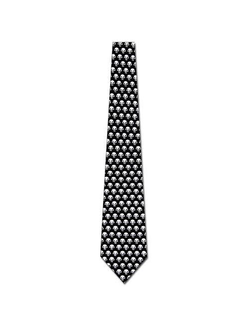 Skulls Pattern Necktie Mens Tie by Tieguys