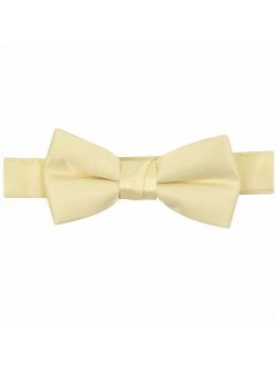 Bow Tie For Mens Boys and Baby Satin look Solid Color Adjustable Pre-tied