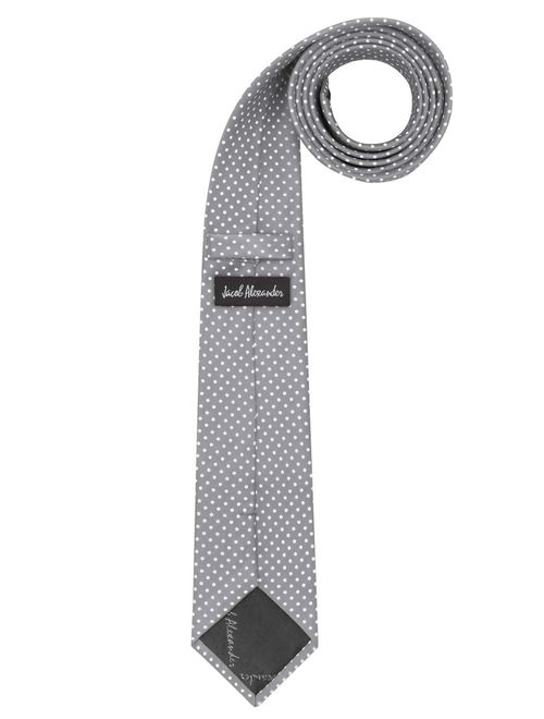 Jacob Alexander Polka Dot Print Men's Polka Dotted Extra Long Tie