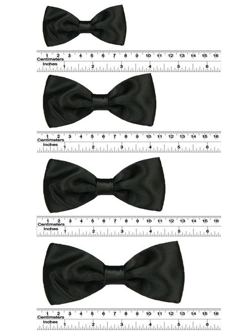 Gift Wedding Formal Tuxedo Suits Satin Bow Tie from Boy Baby Toddler Kid to Men