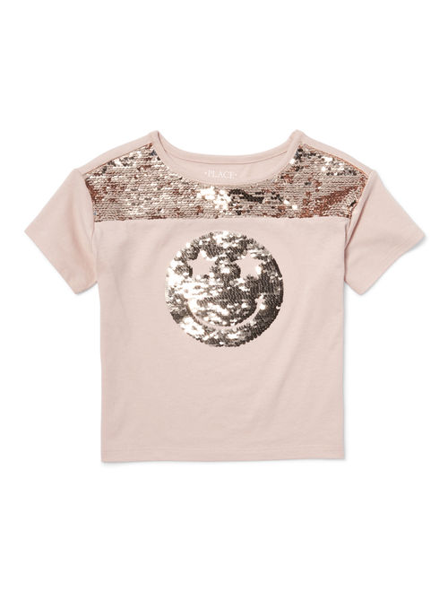 The Children's Place Flip Sequin Glitter Graphic T-Shirt (Little Girls & Big Girls)