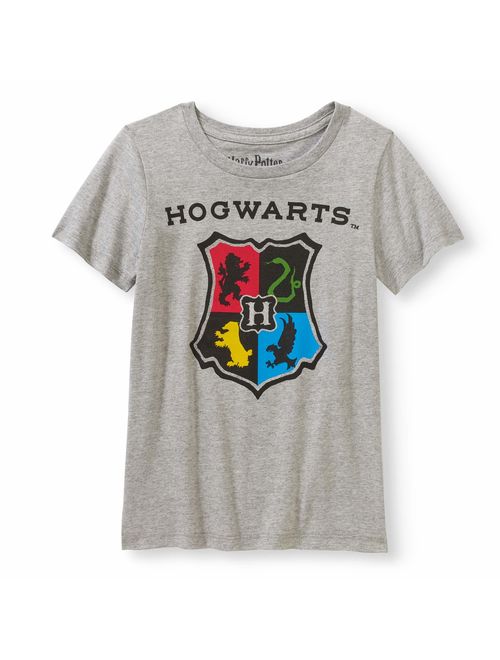 Warner Bros. Harry Potter Hogwarts Crest Glitter Graphic T-Shirt (Little Girls & Big Girls)