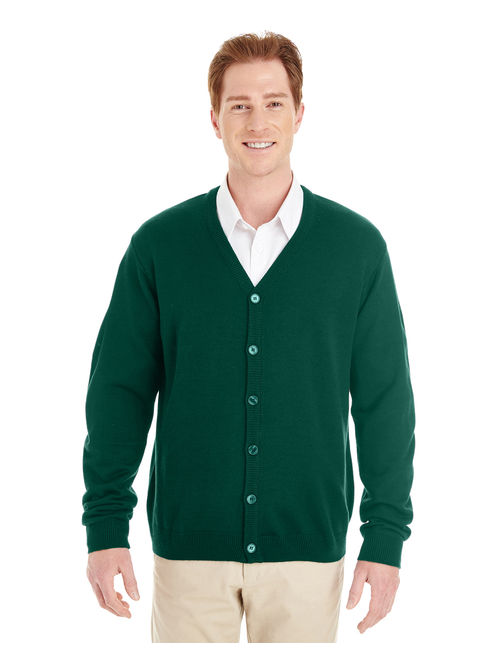 Buy Harriton Men's Pilbloc V-Neck Button Cardigan Sweater - M425 online ...