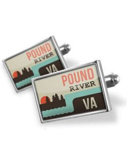 Cufflinks USA Rivers Pound River - Virginia - NEONBLOND