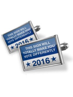 Cufflinks Funny Election Sign This Sign Will Totally Make You Vote Differently 2016 - NEONBLOND