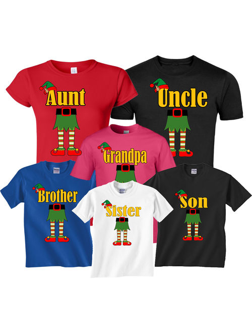 Halloween Matching Christmas ELF Elves Cute T-Shirts Incredible Family MOM DAD KIDS GoCustom