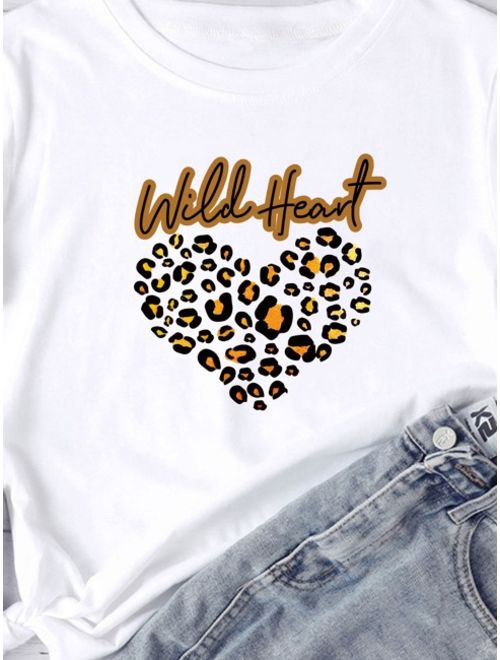Heart And Letter Graphic Tee