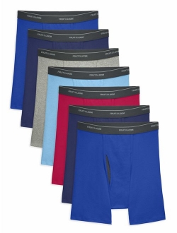 Men's CoolZone Fly Dual Defense Black and Gray Boxer Briefs, 7 Pack