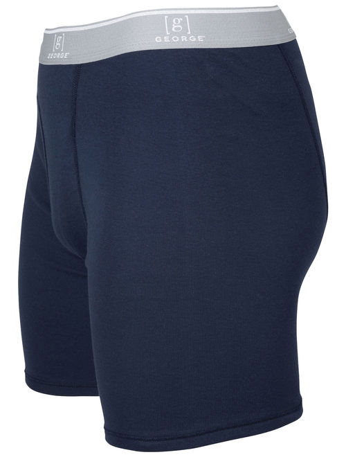 George Men's Regular Leg Boxer Briefs, 4-Pack