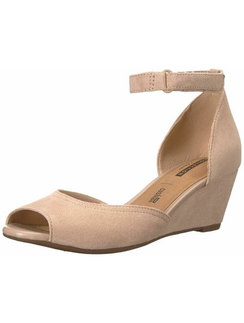 Clarks Womens Flores Raye Leather Peep Toe Formal Ankle, Sand Suede, Size 8.5 gM