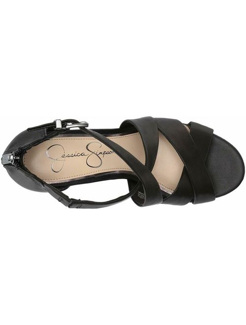 Jessica Simpson Women's Jakayla Wedge Sandal, Black, Size 9.0 M6pJ