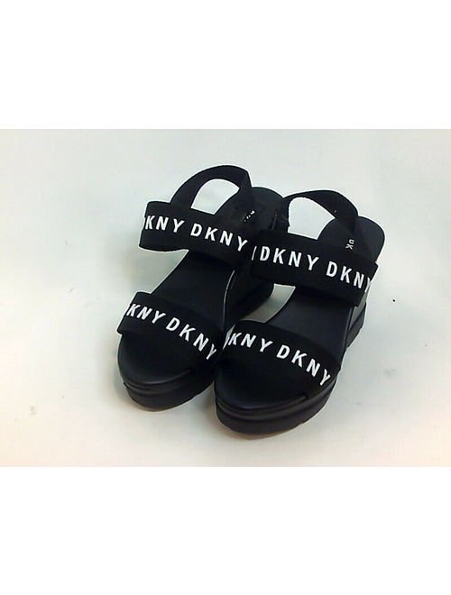 DKNY Womens Cati Slingback Fabric Open Toe Casual Platform, Black, Size 6.0 xtSe