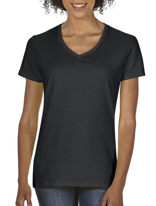 Gildan Heavy Cotton Women's Classic Short Sleeve V-Neck T-Shirt