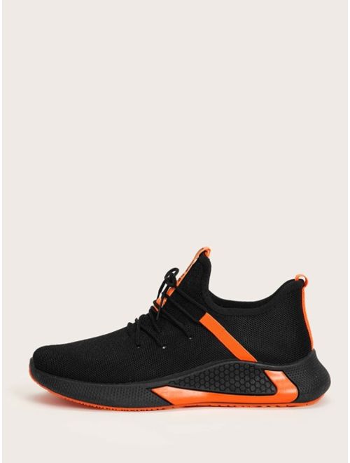 Shein Men Letter Graphic Knit Trainers