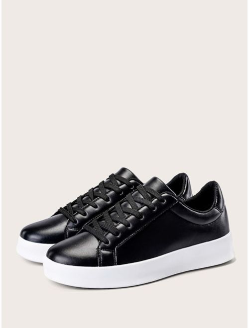 Shein Men Lace-up Front Low Top Sneakers