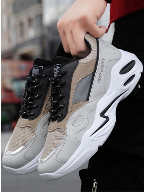 Shein Men Letter Graphic Chunky Sneakers