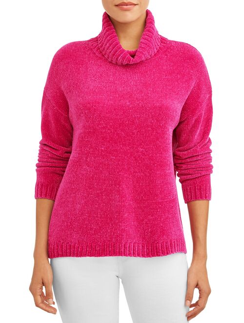 Time and Tru Women's Chenille Turtleneck