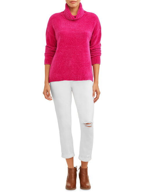Time and Tru Women's Chenille Turtleneck