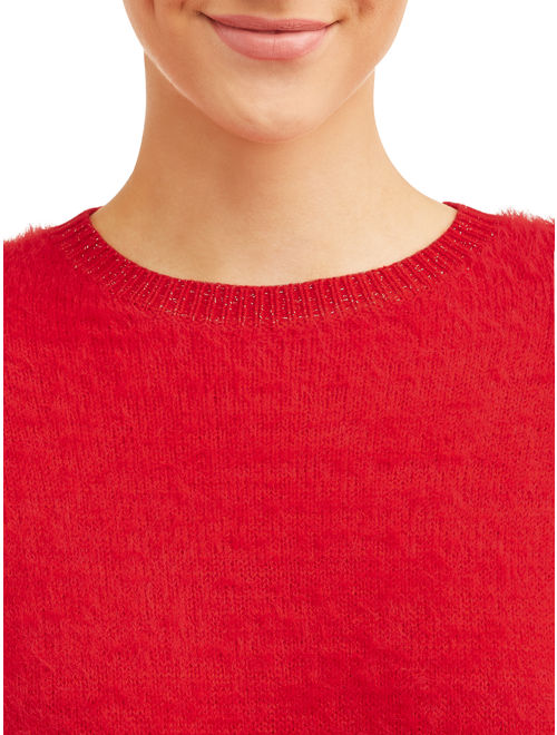 Time and Tru Women's Eyelash Pullover