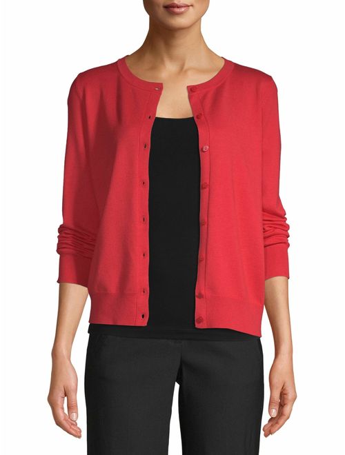 Time and Tru Women's Everyday Cardigan Sweater