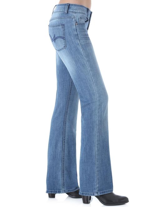 Wrangler Women's Premium Patch Mae Bootcut Jeans - 09Mwzmb