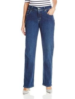 Riders by Lee Indigo Women's Relaxed Fit Straight-Leg Jean, Patriot Blue, 12